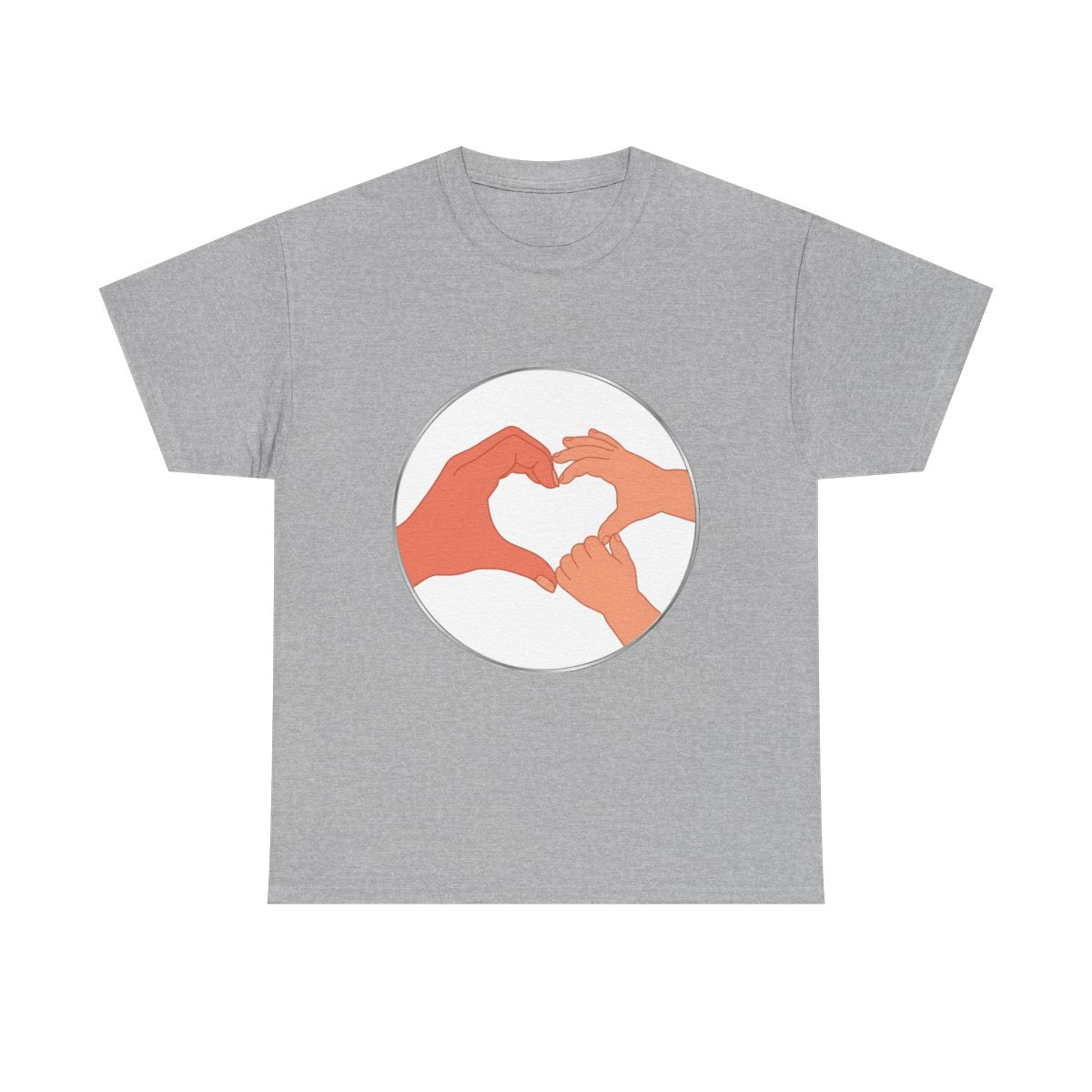Bestie Bundle: Bestie Heart Hands T-Shirt + Bestie Baby Onesie (Silver)