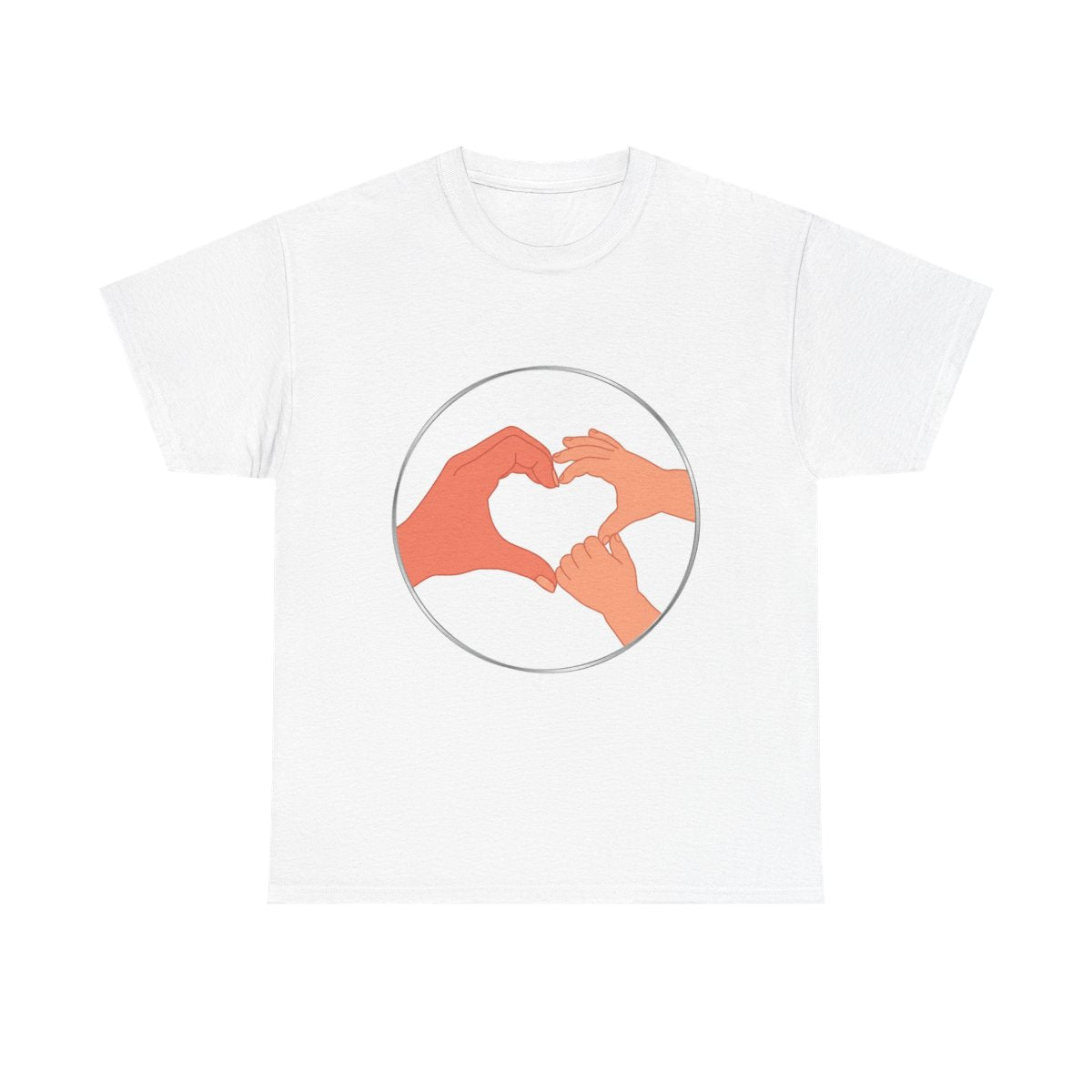 Bestie Bundle: Bestie Heart Hands T-Shirt + Bestie Baby Onesie (Silver)