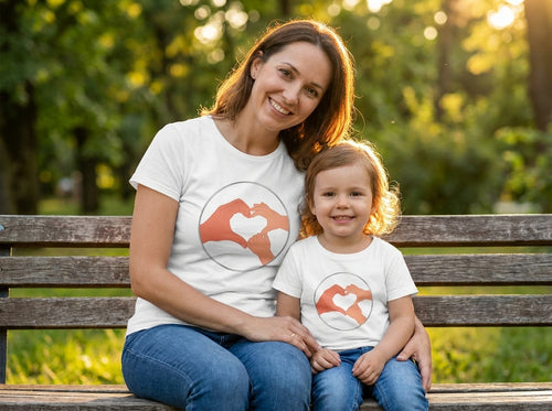 Bestie Bundle: Bestie Heart Hands T-Shirt + Bestie Heart Hands Kids T-Shirt