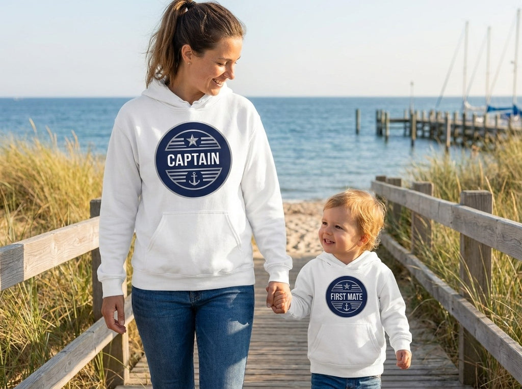 The Crew Bundle: Captain Hoodie + First Mate Toddler Hoodie