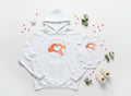 Bestie Bundle: Bestie Heart Hands Hoodie + Bestie Baby Onesie (Silver)