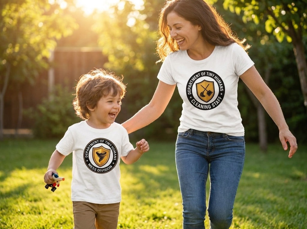 The Mess Bundle: Cleaning Staff T-Shirt + Mess Division Kids T-Shirt
