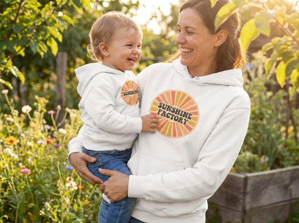 Sunshine Bundle: Sunshine Factory Hoodie + Sunshine Toddler Hoodie