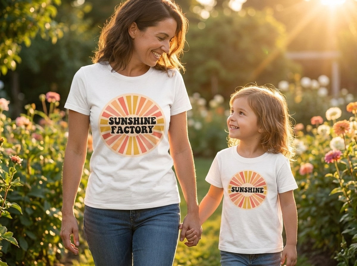 Sunshine Bundle: Sunshine Factory T-Shirt + Sunshine Kids T-Shirt